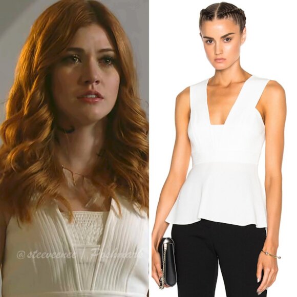 A.L.C. Leigh Top in White ASO Clary Fray - Picture 1 of 14